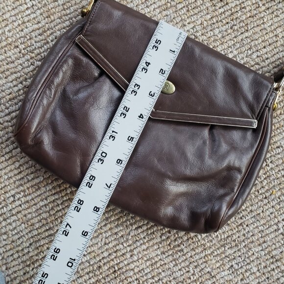Vintage Etienne Aigner Brown Leather Handbag Purse - Picture 13 of 13
